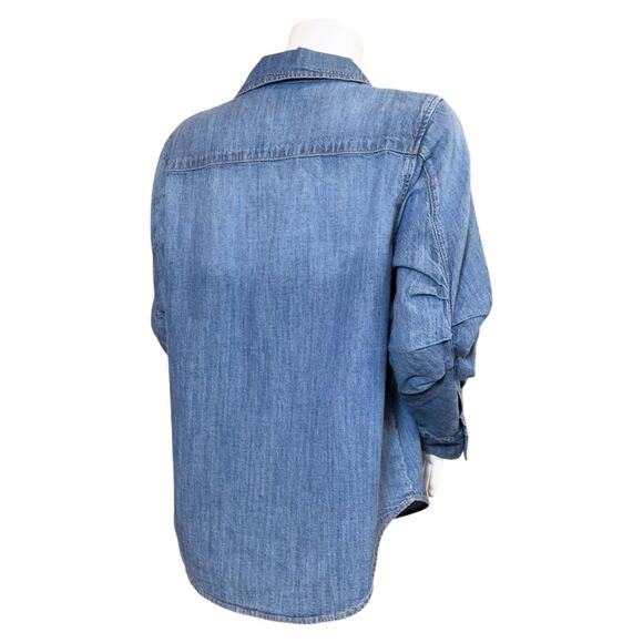 #T109 JONATHAN SIMKHAI STANDARD Ryder Denim Shirt $275 - Picture 9 of 14